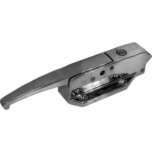 Kason 58 Latch, Cylinder Lock, Light Spring, Polished Chrome