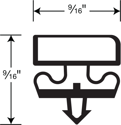 CRD/Styleline Gasket 4-Sided 25-3/4 x 62-3/4 OD