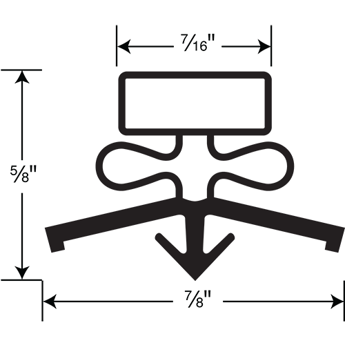 Beverage Air Gasket 4 Sided 21-1/2 x 31-1/2 OD