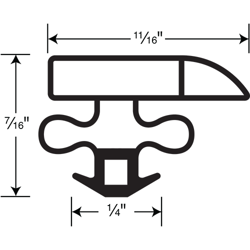 Anthony Gasket Frame, Black (Single Anvil) For 27-3/8 x 72-7/8 Door