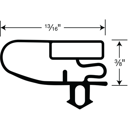 Beverage Air Gasket 4-Sided 28-1/16 x 53-7/8 OD