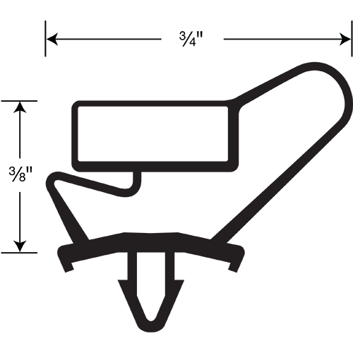 Beverage Air Gasket 4-Sided 31 x 22-5/16 OD