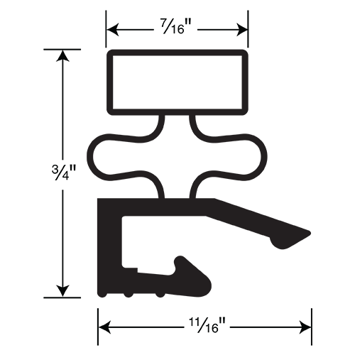 Hobart Gasket 4 Sided 24-5/16 x 60-5/8 OD