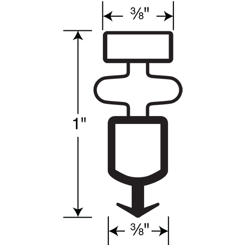 True Gasket 4-Sided 25-1/8 x 54-1/8 OD