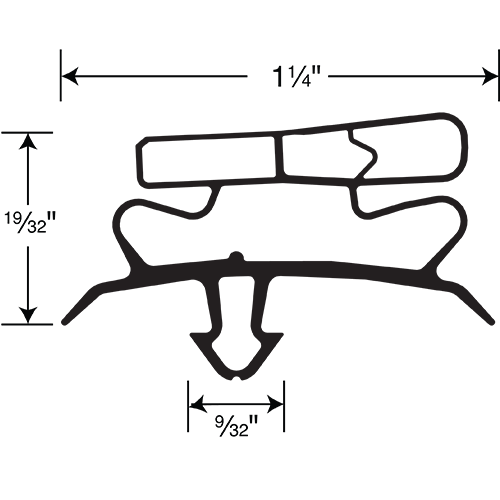 True Gasket 4-Sided 26-3/8 x 24-5/8 OD