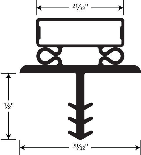 Bally Gasket, 3-sided 78-1/2 x 35-1/2 x 78-1/2 OD